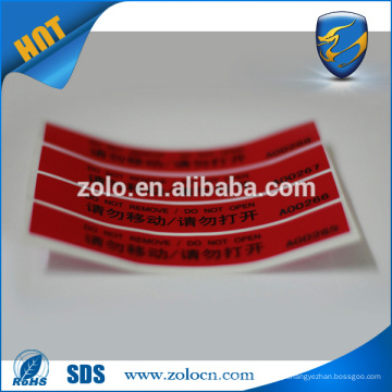 China alibaba Product Packaging etiqueta principal para Plastic Bottle